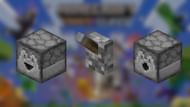 (From right) Dropper, lever, dispenser (image via Mojang Studios)